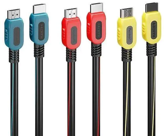 Alt view image 2 of 2 - Pacroban HDMI Cable 6 ft 5-Pack, Ultra High Speed 8K, eARC, 4K 120Hz, HDCP, CL3 Fire-Resistant, for Monitor, PC, Laptop, Projector, Soundbar, Gaming