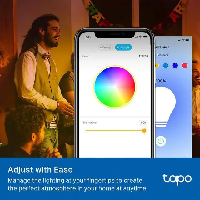 Alt view image 3 of 7 - TP-Link Smart Light Bulbs, 16M Colors RGBW, Dimmable, Alexa Frustration-Free Setup, A19, 60W Equivalent, 800LM CRI>90, 2.4GHz WiFi only L531E
