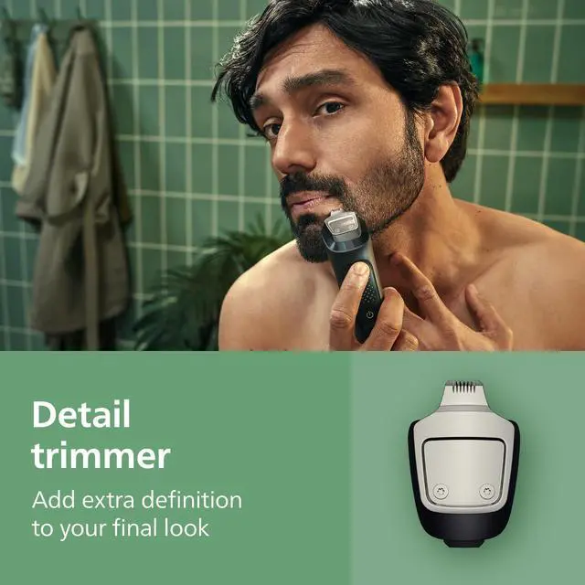 Alt view image 5 of 7 - Philips All-in-One 3000 Series 13 in 1 Trimmer for Men, Beard Trimmer & Head Hair Clipper, Full Metal Self-Sharpening Blades & 8 Length Settings, MG3939/50