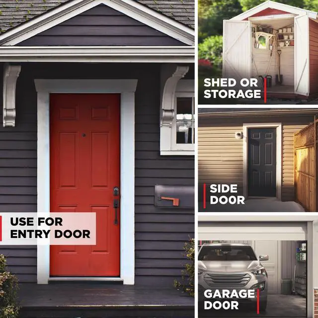 Alt view image 2 of 7 - Powerbolt 240 5-Button Keypad Venetian Bronze Traditional Electronic Deadbolt Door Lock, Featuring Convenient Keyless Entry, Customizable User Codes and Auto-Locking