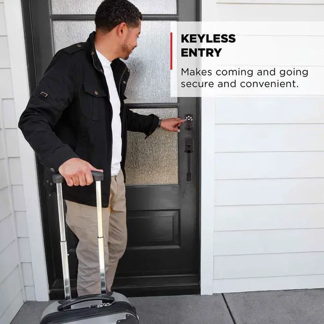 Alt view image 3 of 7 - Powerbolt 240 5-Button Keypad Venetian Bronze Traditional Electronic Deadbolt Door Lock, Featuring Convenient Keyless Entry, Customizable User Codes and Auto-Locking