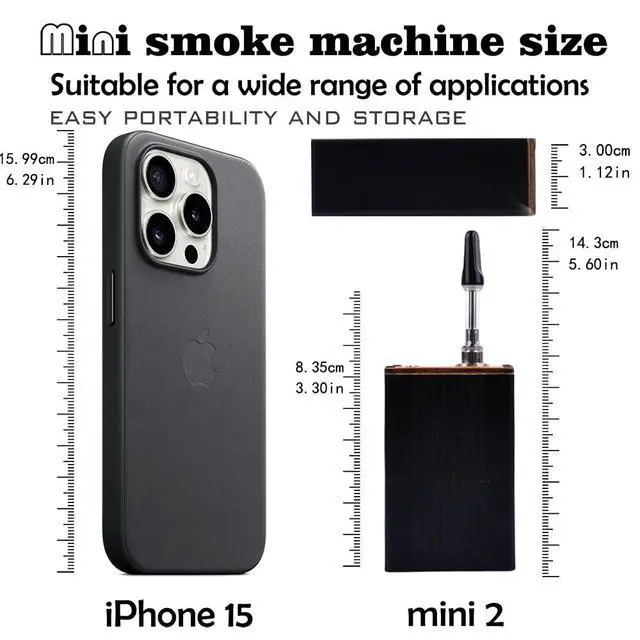 Alt view image 3 of 7 - Metal Smoke Machine,mini smoke machine for Photography, Parties, and Atmosphere Creation - Durable and Portable Fog Generator (black metal)