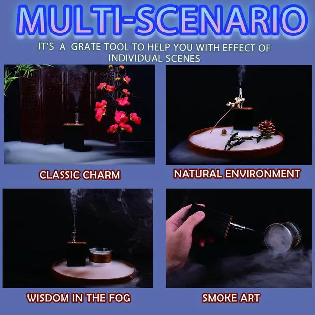 Alt view image 2 of 7 - Metal Smoke Machine,mini smoke machine for Photography, Parties, and Atmosphere Creation - Durable and Portable Fog Generator (black metal)