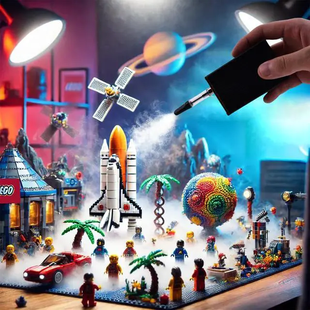 Alt view image 6 of 7 - Metal Smoke Machine,mini smoke machine for Photography, Parties, and Atmosphere Creation - Durable and Portable Fog Generator (black metal)