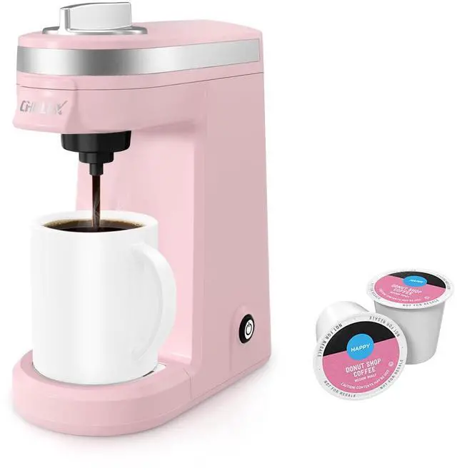 Main image of Mini Coffee Maker for K Capsule, Single Serve Coffee Maker for One Cup Americano, Lightweight Pod Coffee Machine, Dusty Rose