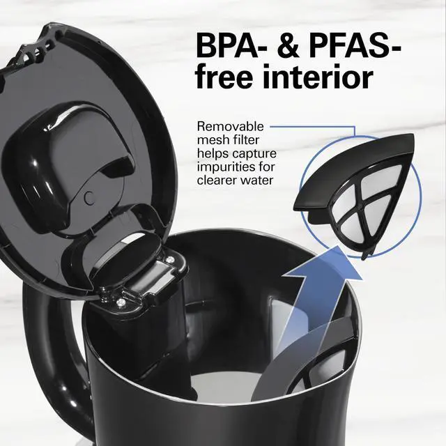 Alt view image 4 of 7 - 1.7 Liter Electric Tea Kettle, Water Boiler & Heater