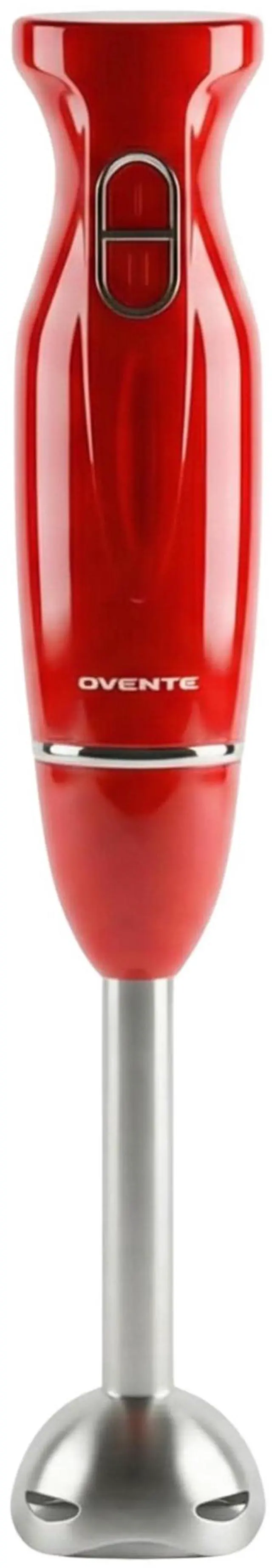 Main image of Immersion Hand Blender, 300W Corded Electric Handheld Stick Mixer with 2 Mixing Speeds and Stainless Steel Blades for Smoothies, Purees & Baby Food, Red HS560R