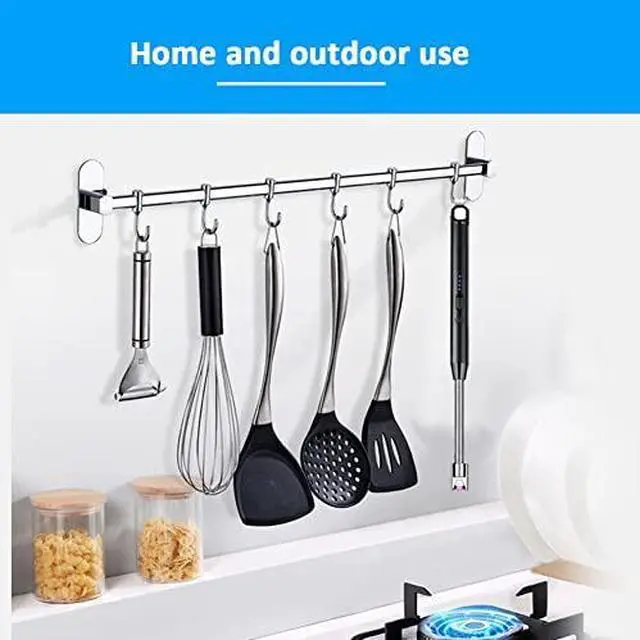 Alt view image 5 of 7 - Rechargeable USB C Lighter - Windproof Flameless Plasma Arc Lighter with 360 Flexible Neck and LED Battery Display for Candle, Fireworks, Cooking (Gold)