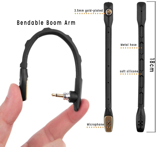 Alt view image 6 of 6 - A40 Mic, Microphone for Astro A40, A40 TR Gaming Headsets, Black | Noise Cancelling 3.5mm Mic for PS5, PS4, Xbox One, PC, Mac, Phone