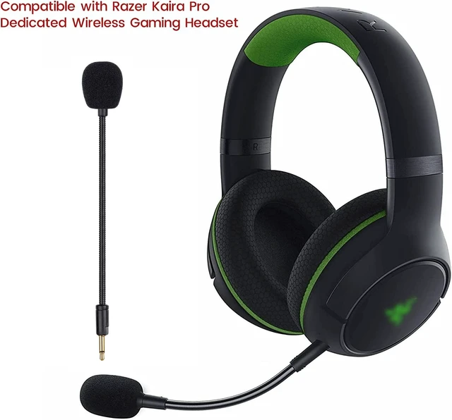 Alt view image 2 of 6 - Microphone for Razer Kaira Pro Wireless Gaming Headset, Detachable Mic Omnidirectional Mic Boom for Xbox One, Xbox Series X & S, PS5, PS4, PC, Mac