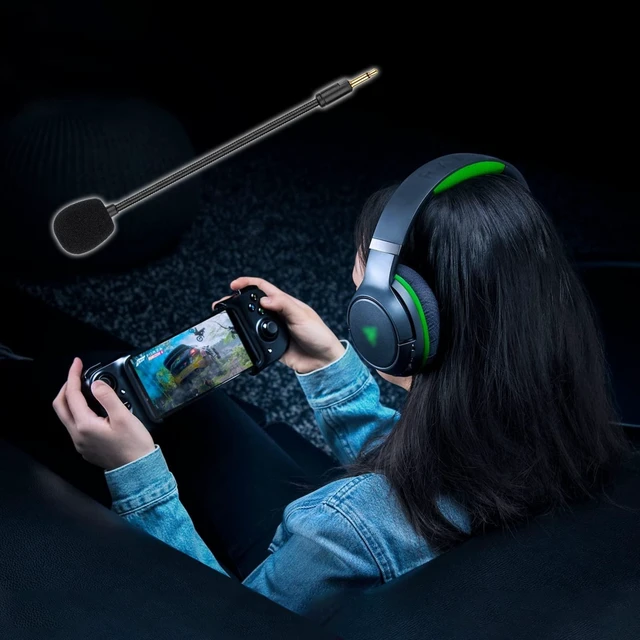 Alt view image 4 of 6 - Microphone for Razer Kaira Pro Wireless Gaming Headset, Detachable Mic Omnidirectional Mic Boom for Xbox One, Xbox Series X & S, PS5, PS4, PC, Mac