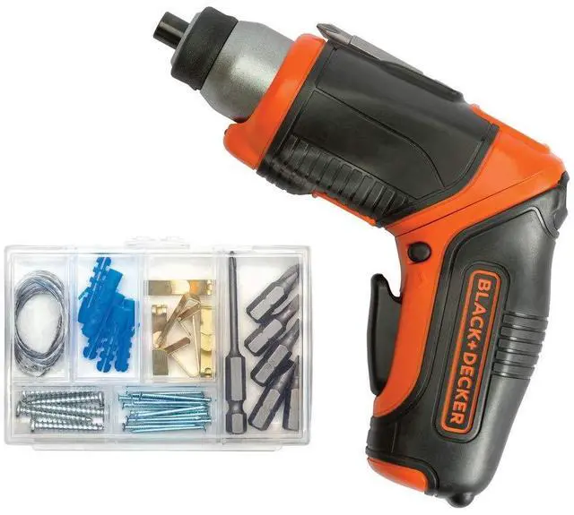 Main image of 4V MAX* Cordless Screwdriver with Picture-Hanging Kit (BDCS40BI)