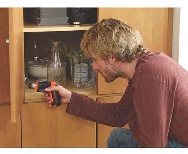 Alt view image 5 of 6 - 4V MAX* Cordless Screwdriver with Picture-Hanging Kit (BDCS40BI)