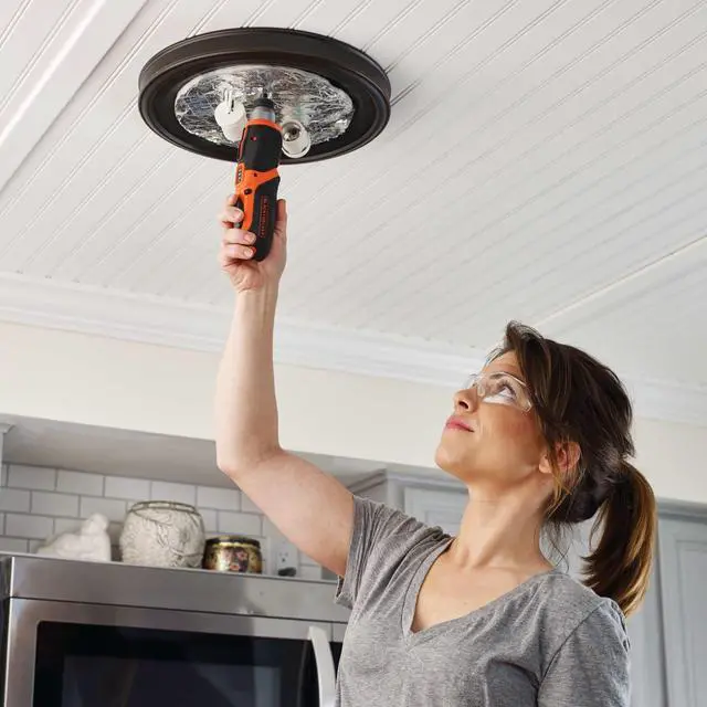 Alt view image 2 of 6 - 4V MAX* Cordless Screwdriver with Picture-Hanging Kit (BDCS40BI)