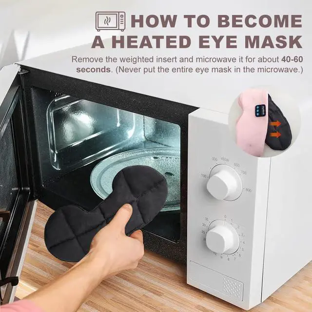 Alt view image 3 of 7 - Weighted Eye Masks Bluetooth Sleep Mask Headphones Silk Wireless Bluetooth Headband for Side Sleepers Blackout for Airplane Travel Men Women Pink