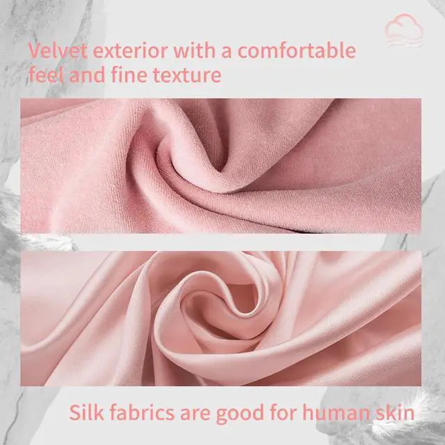 Alt view image 5 of 7 - Weighted Eye Masks Bluetooth Sleep Mask Headphones Silk Wireless Bluetooth Headband for Side Sleepers Blackout for Airplane Travel Men Women Pink