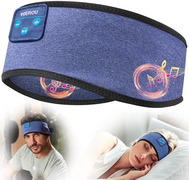 Main image of Sleep Headphones, Bluetooth 5.4 Headband for Men Women, Ultra Soft Sleeping Headphones Wireless Music Headband Headphones for Yoga Sports Side Sleep Christmas Birthday Cool Tech Gadgets Gifts
