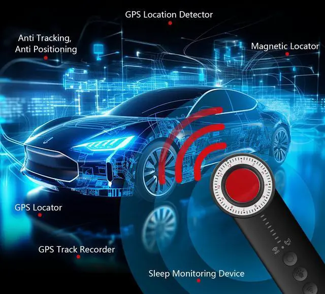 Alt view image 5 of 7 - 2025 Latest Upgraded Version Hidden Camera Detectors, 5 Levels Sensitivity Camera Detector Spy Camera Finder, Hidden Bug and Camera Detector, GPS Tracker Detector for Car, Home, Travel, Hotel, Office