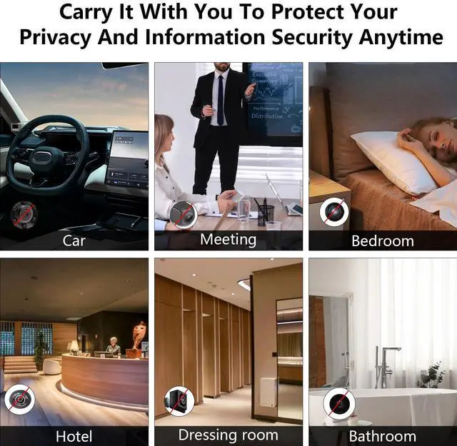 Alt view image 6 of 7 - 2025 Latest Upgraded Version Hidden Camera Detectors, 5 Levels Sensitivity Camera Detector Spy Camera Finder, Hidden Bug and Camera Detector, GPS Tracker Detector for Car, Home, Travel, Hotel, Office