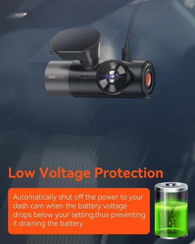 Alt view image 4 of 6 - USB-C Display Hardwire Kit with 3-Stage, Acc Cable for Dashcam, 11.6/23.6V, 12/24V, 12.4/24.4V to 5V, Fuse Holder with Low Voltage Protection, 24-Hour Parking Mode