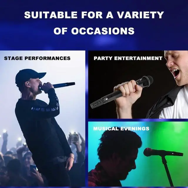 Alt view image 3 of 7 - Upgrade 2.4GHZ Wireless XLR Transmitter and Receiver, Built-in Rechargeable Lithium Battery for Dynamic Microphone,Audio Mixer,Electric Guitar Bass (1 Receive + 2transmit)