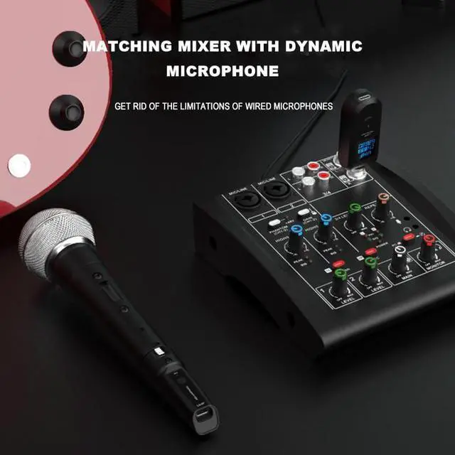 Alt view image 6 of 7 - Upgrade 2.4GHZ Wireless XLR Transmitter and Receiver, Built-in Rechargeable Lithium Battery for Dynamic Microphone,Audio Mixer,Electric Guitar Bass (1 Receive + 2transmit)