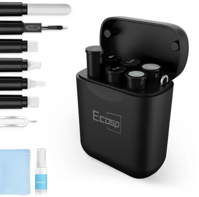Main image of Cleaner Kit for AirPod,Multi-Tool iPhone Cleaning Kit,Cell Phone Cleaning Repair & Recovery for iPhone & iPad(Type C)Charging Port,Lightning Cables&Connectors,Easy to Store & Carry Design,Black
