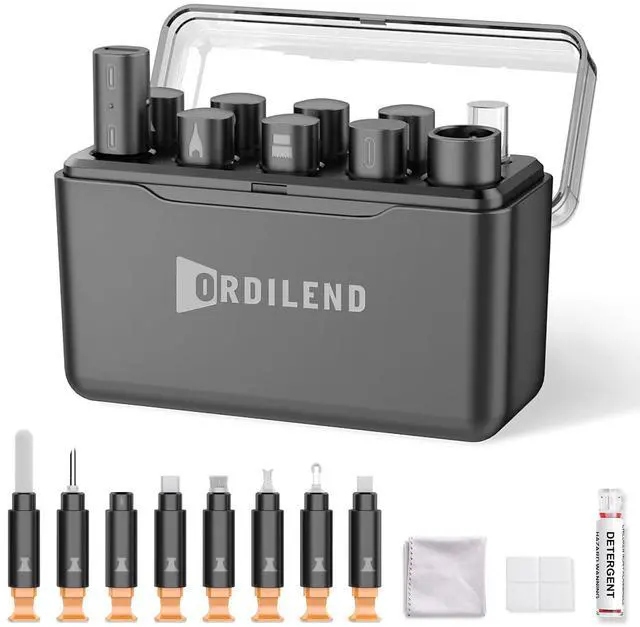 Main image of for iPhone Cleaning Kit for Charging Port Cleaner, Cleaner Kit for AirPod Multi-Tool iPhone Cleaner Repair Lightning Cable for iPad Connector Airpod Speaker Compact Portable with Storage Case