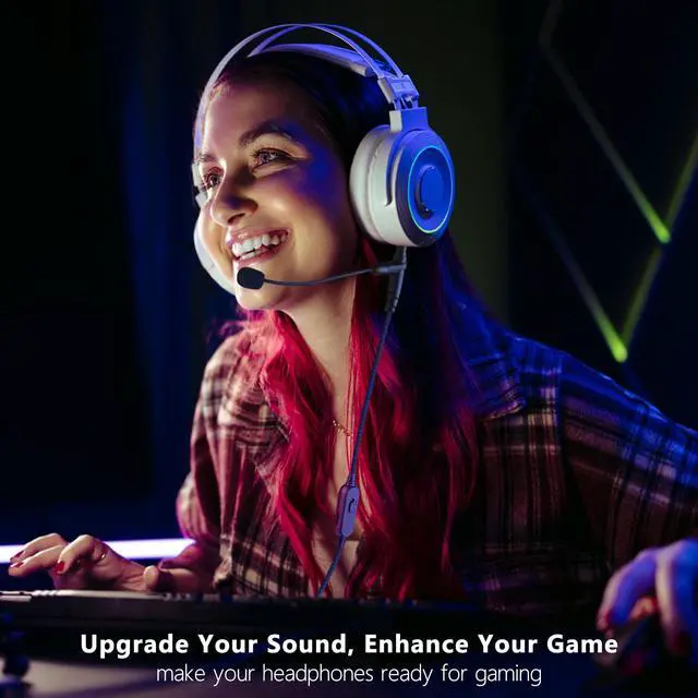 Alt view image 3 of 7 - Boom Microphone Cable with Mute & Volume, 6.6FT 3.5mm Replacement Aux Mic Cord for Gaming Headsets Compatible with PS4/5, Xbox, PC, Controllers & Phones