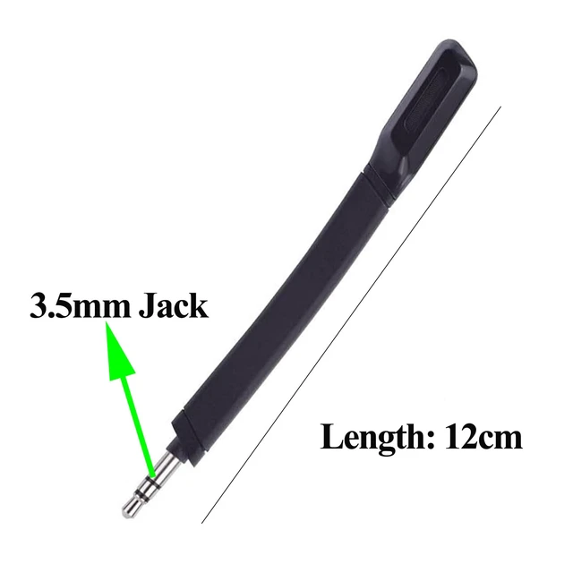 Alt view image 4 of 7 - Replacement Microphone Detachable Game Mic Boom for Logitech G733 Wireless Gaming Headsets PS5 Computer PC Noise Cancelling,3.5mm Jack