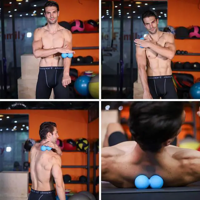 Alt view image 6 of 6 - Peanut Massage Ball - Double Lacrosse Massage Ball & Mobility Ball for Physical Therapy - Deep Tissue Massage Tool for Myofascial Release, Muscle Relaxer, Acupoint Massage