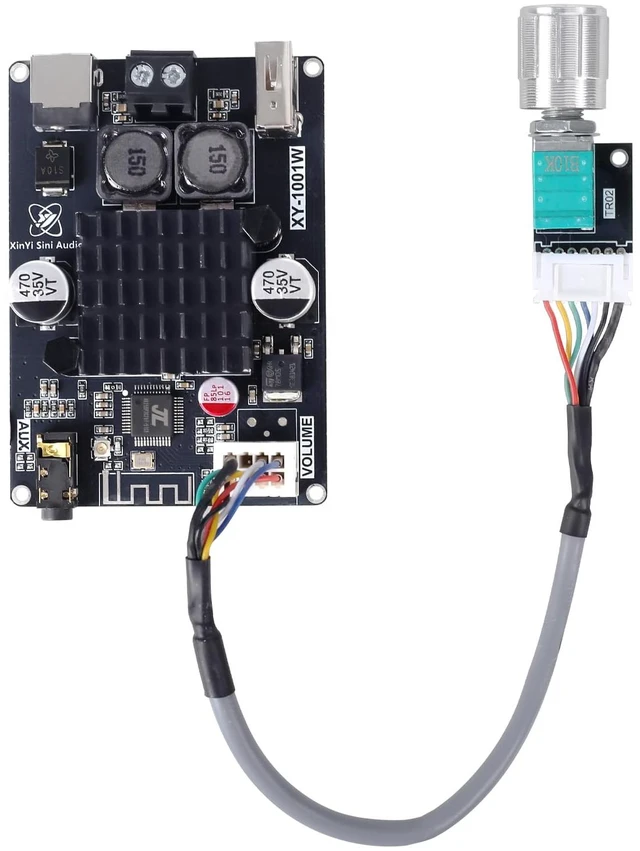 Main image of Bluetooth Amplifier Board 100W, with IPEX Antenna Connector (DC 9-24V) TPA3116 Mono Audio Amp, with TWS Pairing, AUX/USB/Bluetooth Input, Wired Volume Control for Speaker DIY, Car & Home Audio