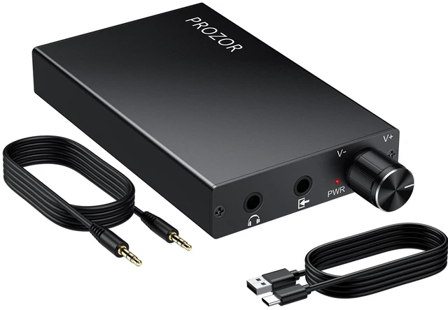 Main image of 16-300 Portable Headphone Amp with Two-Stage Gain Switch Rechargeable Headphone Amplifiers 3.5mm AUX Input/Output Aluminum Housing for MP3/MP4/ Phones/Computers etc