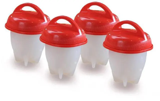 Egglettes Egg Cooker - Hard Boiled Eggs without the Shell, 4 Egg Cups