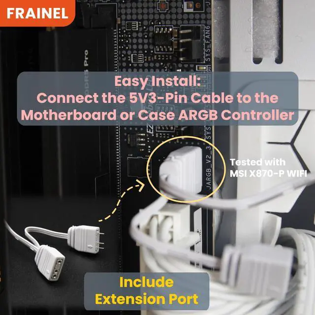 Alt view image 6 of 7 - GPU Support Bracket. ARGB Sync Color. Adjustable Length 3 to 5 inch. Rubber Pad. Compatible All GPU Brands. Works with ATX, E-ATX, M-ATX Case. Include Leveling Tool. Graphic Card Stand.