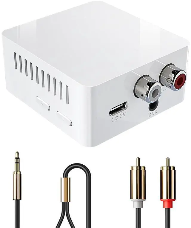 Main image of Bluetooth Receiver for Stereo, RCA & 3.5mm AUX, Wireless HiFi Adapter | Wireless audio receiver home stereo systems speakers. Enjoy HiFi music streaming/low latency/stable connection/easy pairing
