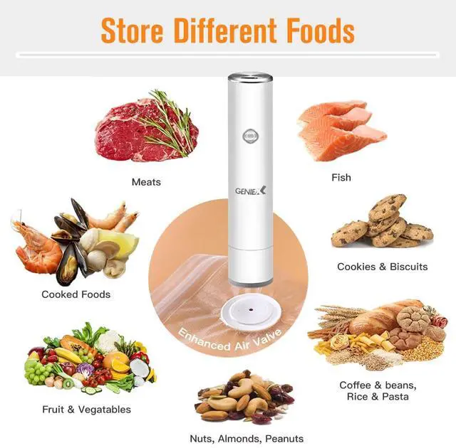 Alt view image 2 of 6 - Handheld Sealer for Food Storage (Sealer + 10 reuseable food bags)