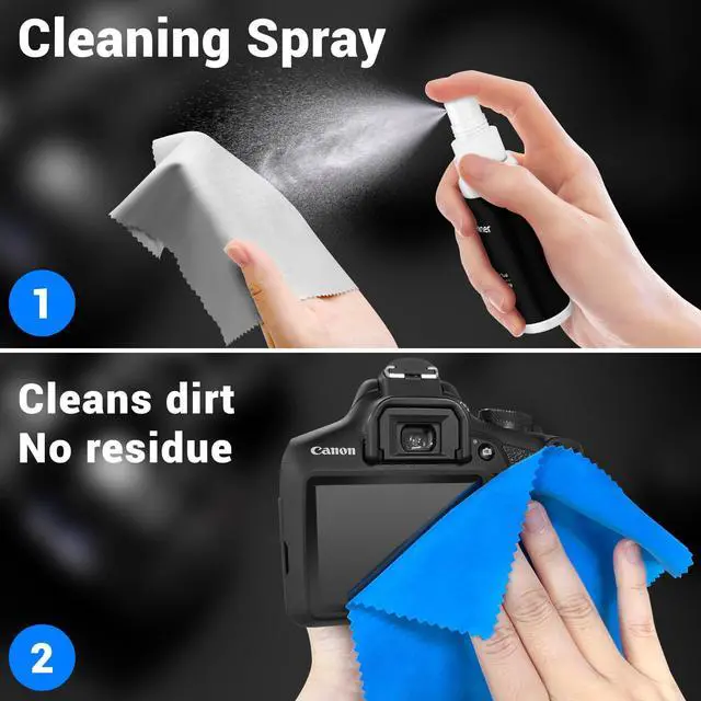 Alt view image 3 of 6 - Camera Lens Cleaning Kit, 10-in-1 Camera Cleaning Kit, Camera Lens Cleaner and Camera Accessories, Includes Lens Cleaning Kit/Lens Cleaner/Lens Cleaning Pen/Soft Brush