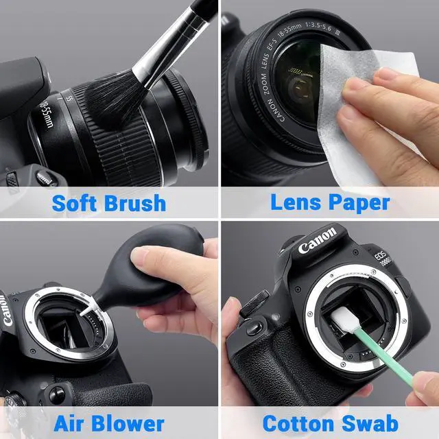 Alt view image 4 of 6 - Camera Lens Cleaning Kit, 10-in-1 Camera Cleaning Kit, Camera Lens Cleaner and Camera Accessories, Includes Lens Cleaning Kit/Lens Cleaner/Lens Cleaning Pen/Soft Brush