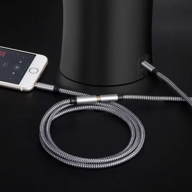 Alt view image 5 of 7 - Audio Extension Cable 15Ft,Audio Auxiliary Stereo Extension Audio Cable 3.5mm Stereo Jack Male to Female for Phones, Headphones, Speakers, Tablets and More(15Ft/5M)