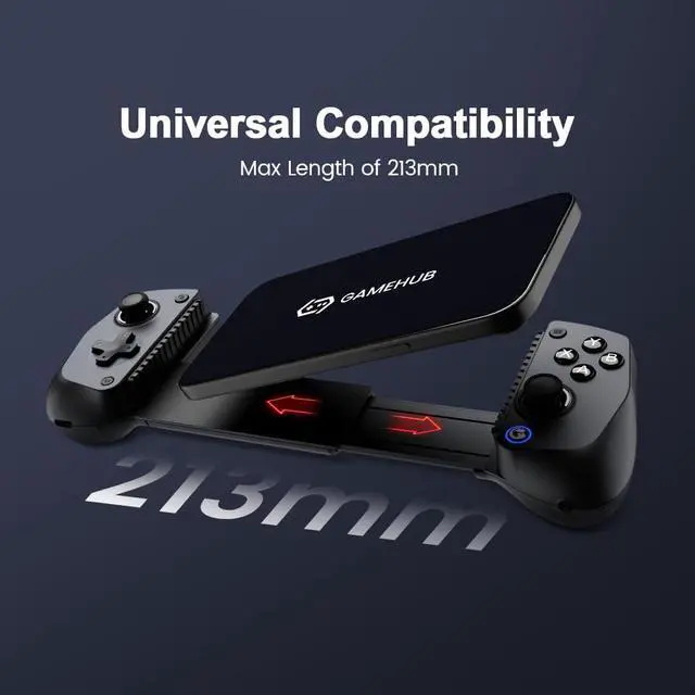 Alt view image 3 of 7 - X5s Bluetooth Mobile Gaming Controller for Android iPhone iPad mini, Hall Effect Joystick, Lightweight Ergonomic Phone Controller, Compatible with Genshin Impact & Zenless Zone Zero