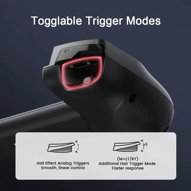 Alt view image 5 of 7 - X5s Bluetooth Mobile Gaming Controller for Android iPhone iPad mini, Hall Effect Joystick, Lightweight Ergonomic Phone Controller, Compatible with Genshin Impact & Zenless Zone Zero