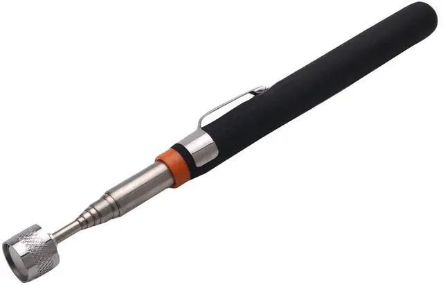 Main image of Magnet Pickup Tool - 33 Extension - 8lb. Pull - Sweeper for Picking up Bolts, Nuts, Screws, auto - Slim Magnetic Telescoping Stick Wand with Pocket Pen Clip