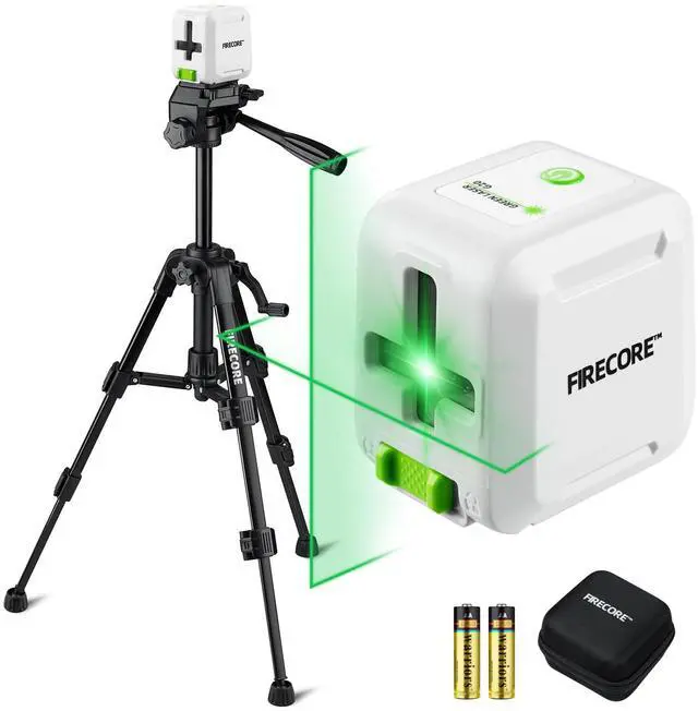 Main image of Laser Level with Tripod, Self Leveling Laser Level Green Cross Line Laser Leveler Tool for Picture Hanging Wall Tile Home Renovation Indoor Projects, Carry Pouch and Battery Included