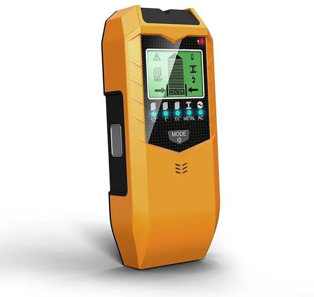 Alt view image 6 of 6 - Stud Finder Wall Scanner, 5 in 1 Stud Detector with HD LCD Display for Center and Edge of Wood Metal AC Wire