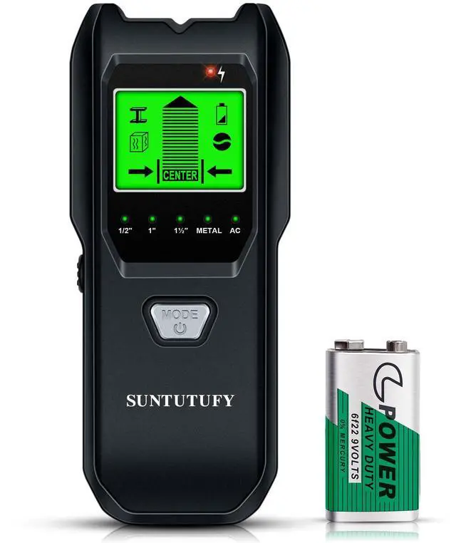 Main image of Stud Finder Wall Scanner - 5 in 1 Electronic Stud Detector with Upgraded Smart Sensor, Audio Alarm and HD LCD Display for the Center and Edge of Wood, AC Wire, Metal and Studs Detection(Frosted Black)