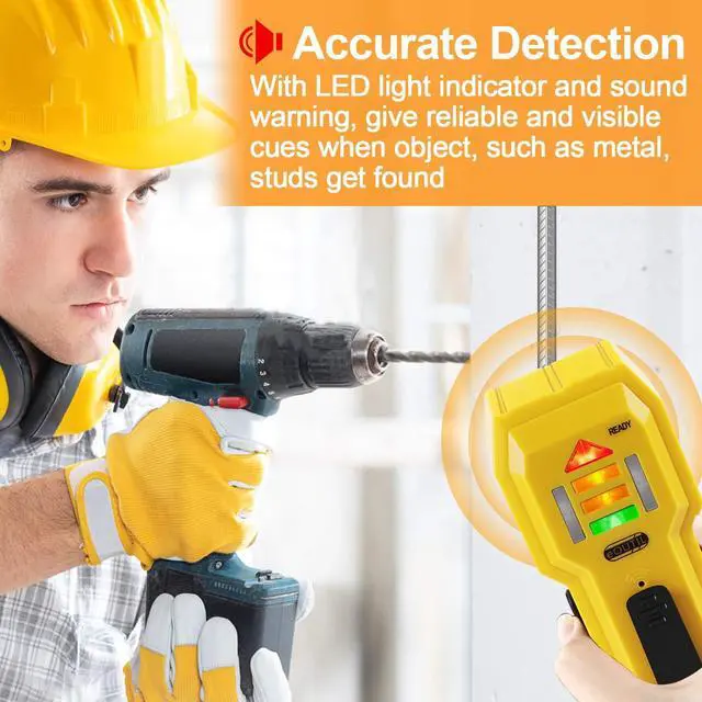 Alt view image 3 of 6 - Stud Finder Wall Scanner Wood and Metal Detector Sensor for 3/4 inch Thickness Wall (ST102(Come with Battery))
