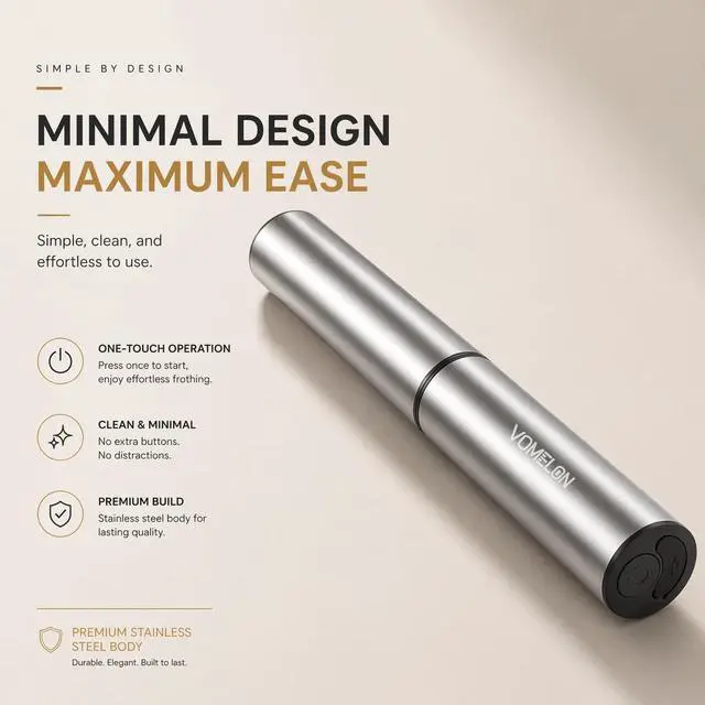 Alt view image 4 of 7 - Rechargeable Milk Frother Battery Operated,2-Speed Portable Travel Frother,Electric Milk Foamer Coffee Frother for Latte, Cappuccino, Hot Chocolate Drink Mixer with Double Mini Whisks and USB Cable