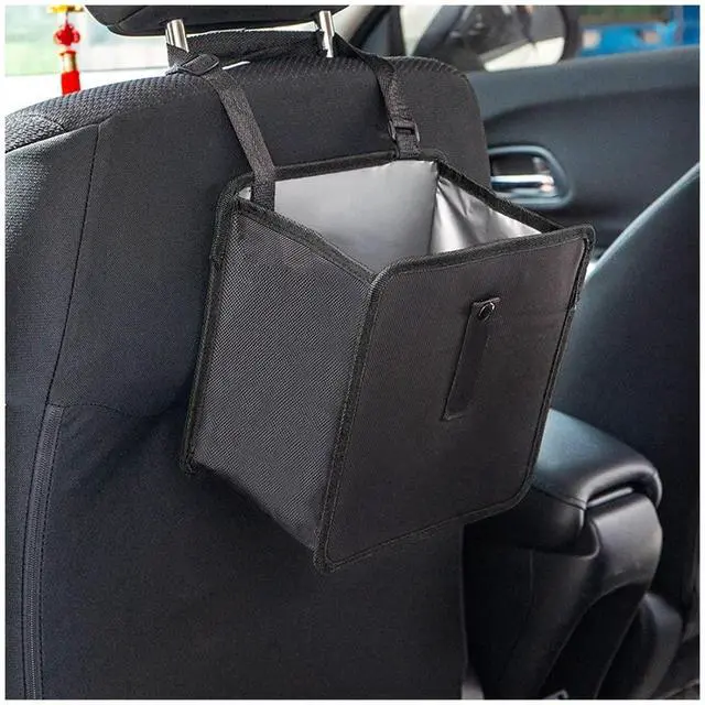Main image of Foldable Car Trash Can, Hanging Waterproof Leakproof Trash Can Storage Bag for Car with Large Capacity, Car Interior Accessories (Small)