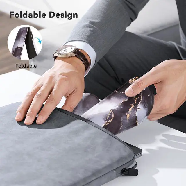 Alt view image 5 of 7 - Wrist Rest Keyboard and Mouse Set - Non-Slip Ergonomic Wrist Cushion Support Pad - Easy Typing, Pain Relief Premium Silky Gel Memory Foam for Work from Home Gaming Computer Laptop